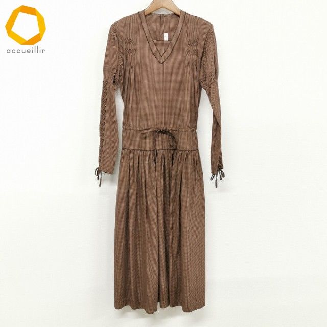 anc カネコイサオ KANEKO ISAO ワンピース 長袖 ロング 編み上げ