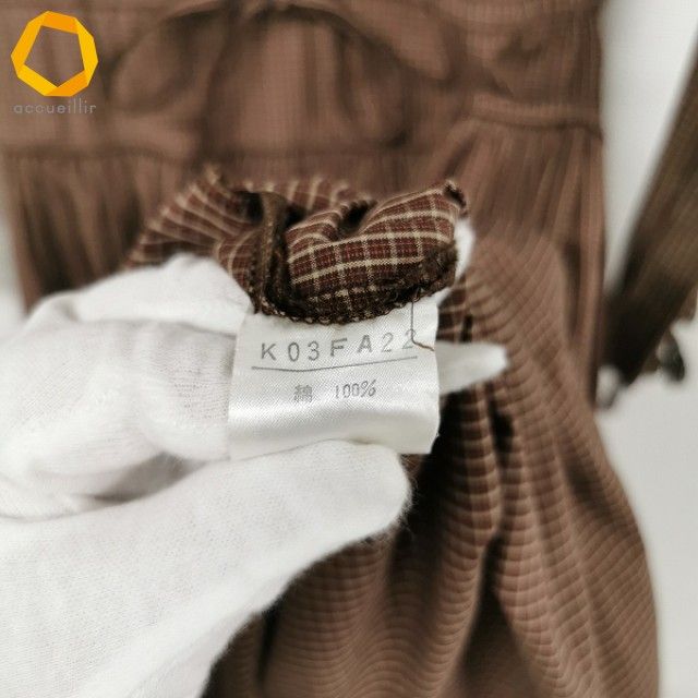 anc カネコイサオ KANEKO ISAO ワンピース 長袖 ロング 編み上げ