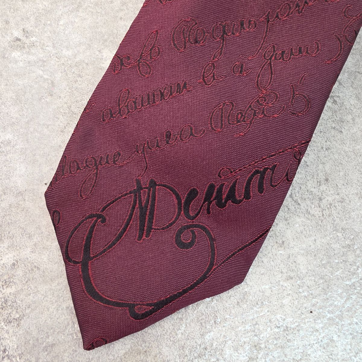 定価3.9万 ベルルッティ カリグラフィー スクリットシルク ネクタイ ボルドー BERLUTI - Berluti ベルルッティ カリグラフィー スクリット