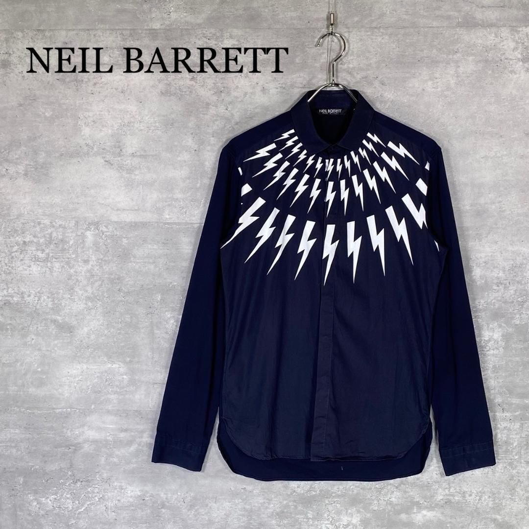 NEIL BARRETT ニールバレット 38 サンダーボルト長袖シャツ