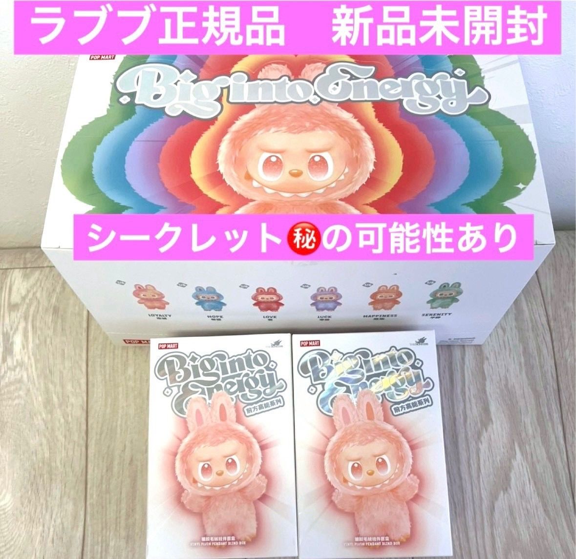 正規品 未開封】ラブブ Labubu Big into Energy 2ピース ポップマート