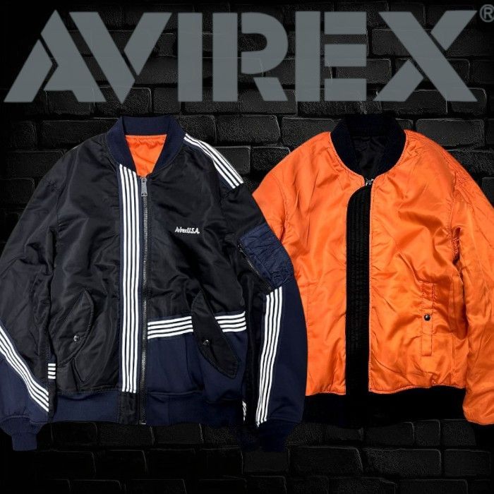 メンズ AVIREX アヴィレックス CROSSOVER MA-1 JACKET ヘビーナイロン 