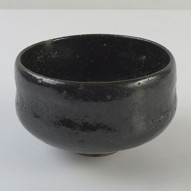 茶道具　楽吉左衛門　黒楽茶碗　小服茶碗　V　R6202 茶道具 楽吉左衛門 黒楽茶碗 小服茶碗 V R6202 茶道具 楽吉左衛門 黒楽