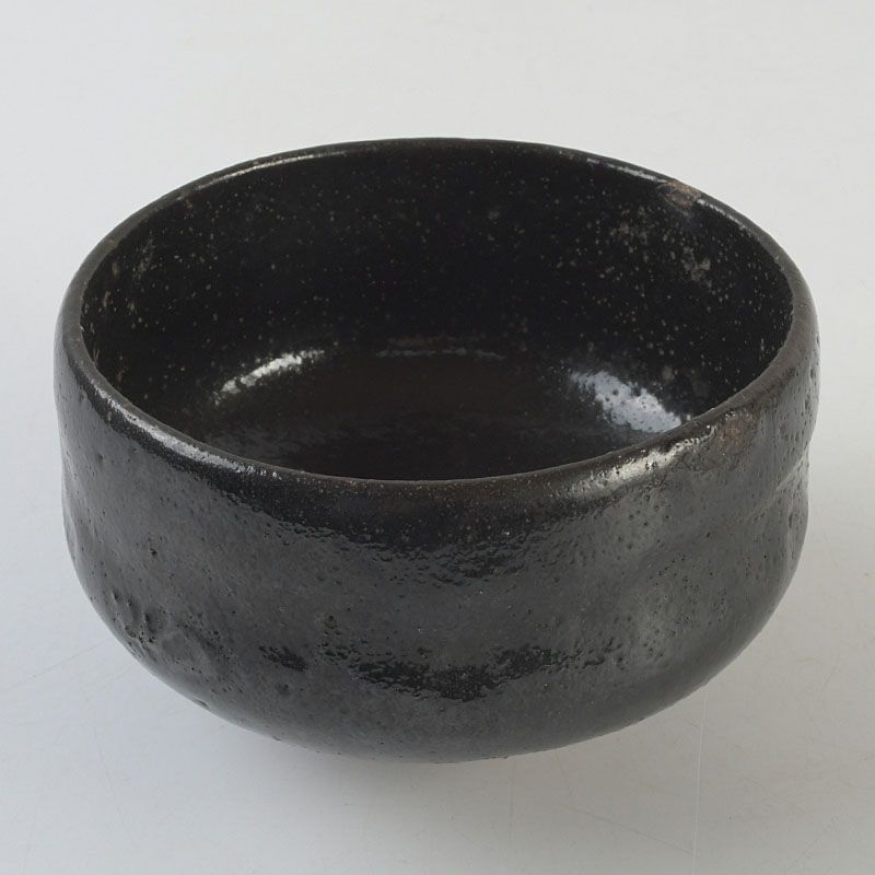 茶道具　楽吉左衛門　黒楽茶碗　C　6928 茶道具 楽吉左衛門 黒楽茶碗 C 6928 茶道具楽吉左衛門黒楽茶碗C6928