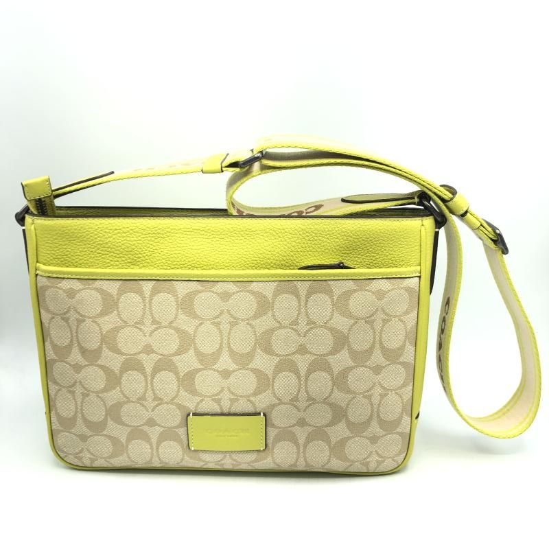 中古】COACH ディストリクト クロスボディ シグネチャー キャンバス 