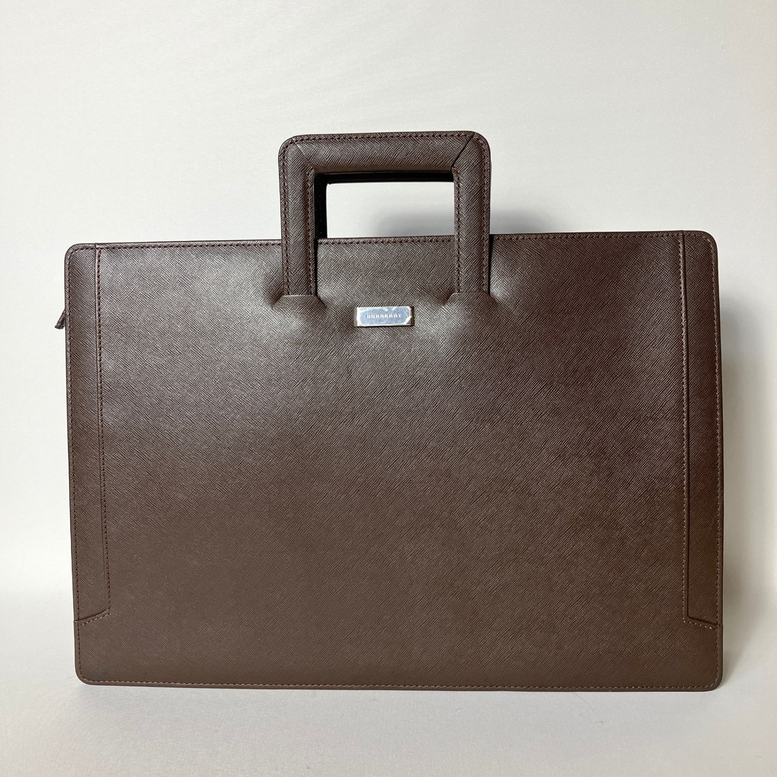 バーバリー ビジネスバッグ 革製 ライトブラウン デッドストック