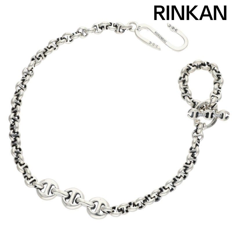 ホーセンブース 5MM OPEN-LINK WALLET CHAIN オープンリンク6Pダイヤシルバーウォレットチェーン メンズ