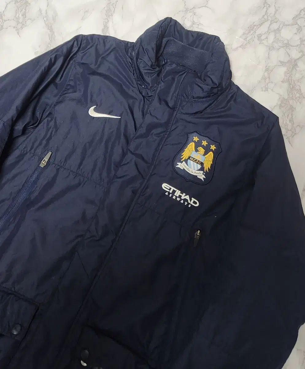 ナイキ マンチェスターシティ 13-14 ベンチ ロングパーカ ダウン