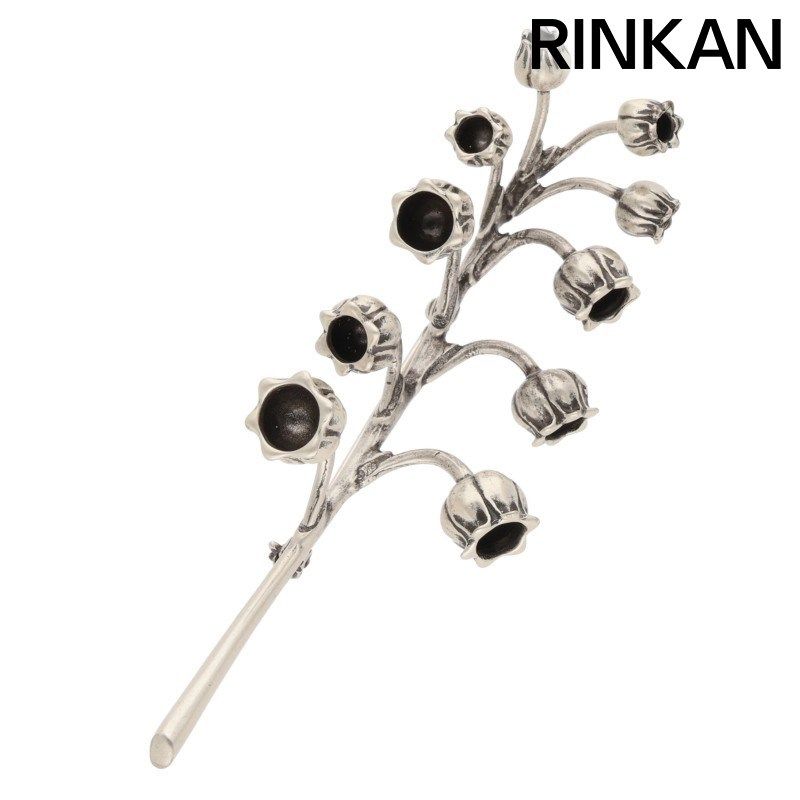 ディオールオム 18SS 鈴蘭モチーフ シルバーブローチ メンズ