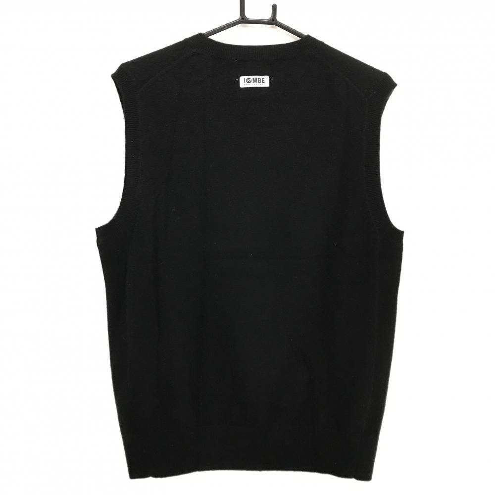 美品】マスターバニー ニットベスト 黒×白 10周年 カシミヤ100％ V