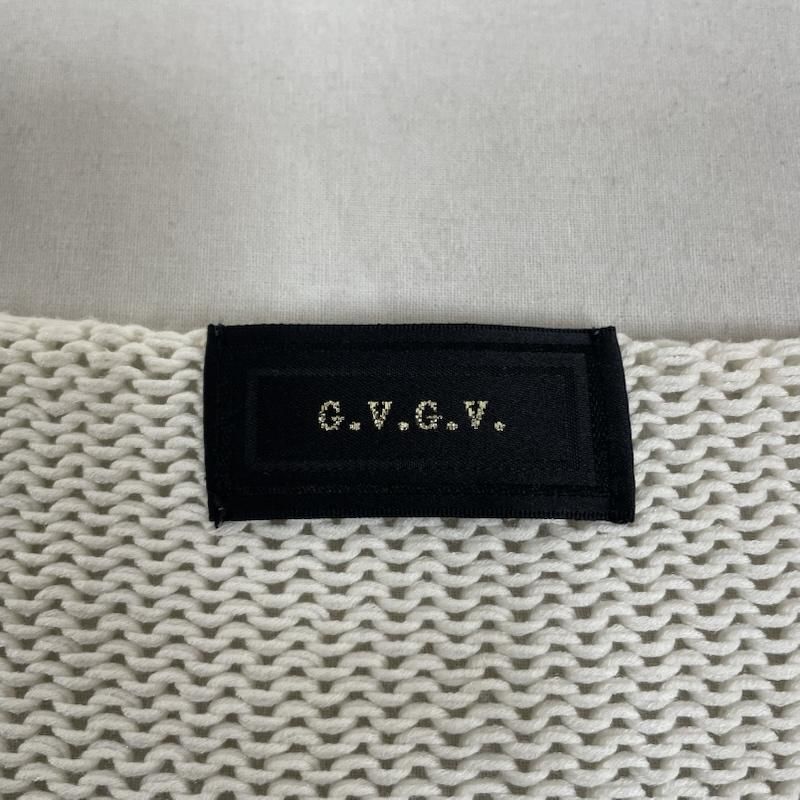 トップス G.V.G.V destroy crash damage design G.V.G.V. ジーヴィジーヴィ ニット、セーター 半袖 destroy crash