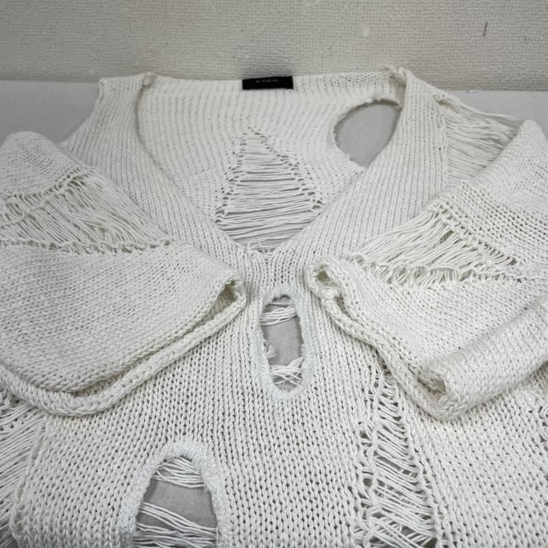 G.V.G.V. ジーヴィジーヴィ ニット、セーター 半袖 destroy crash