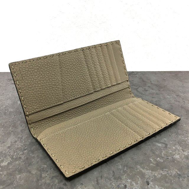 442 送料込み！ 未使用品 FENDI 長財布 7M0355 グレージュ セレリア