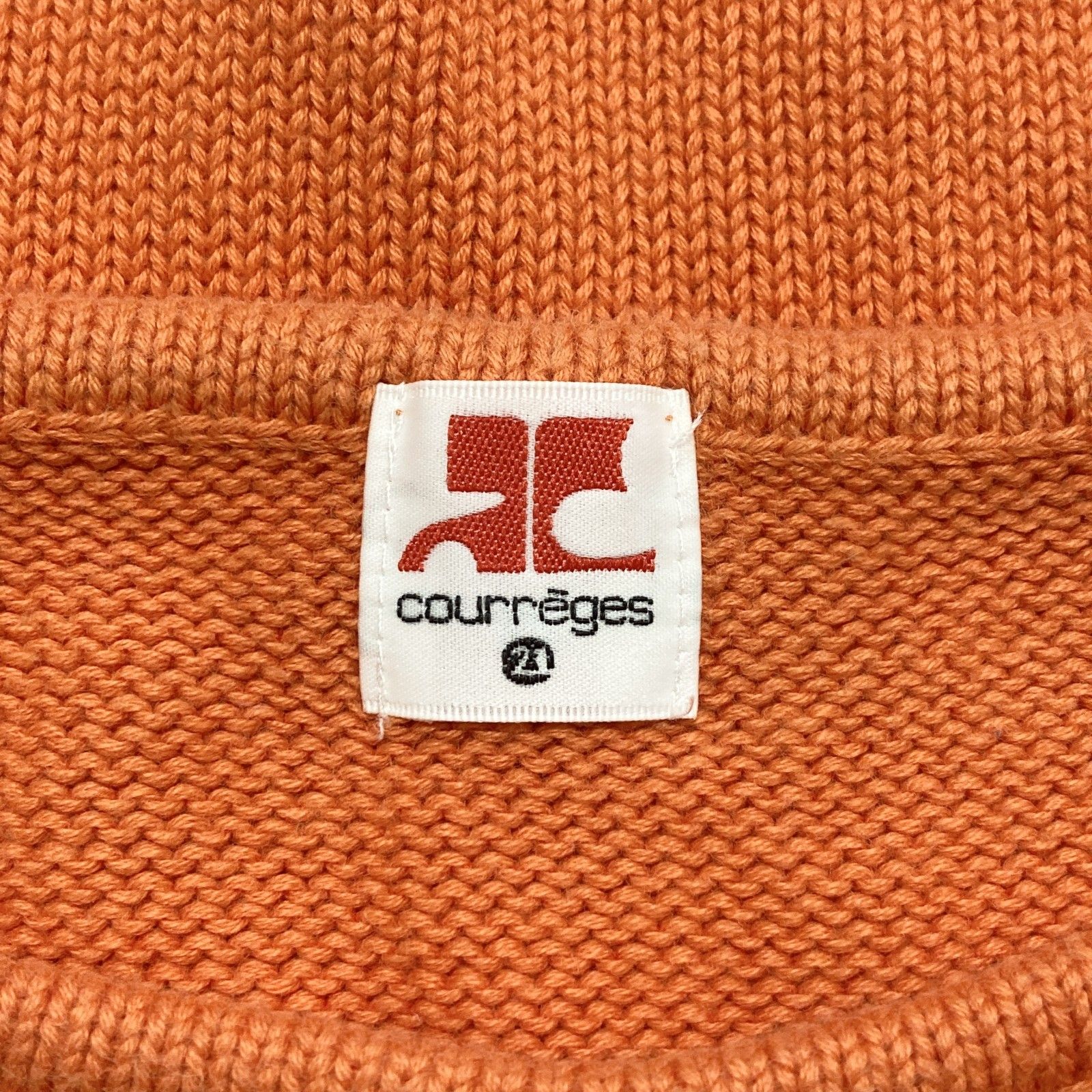 ○ courreges21 クレージュ21 ニット セーター フレンチスリーブ
