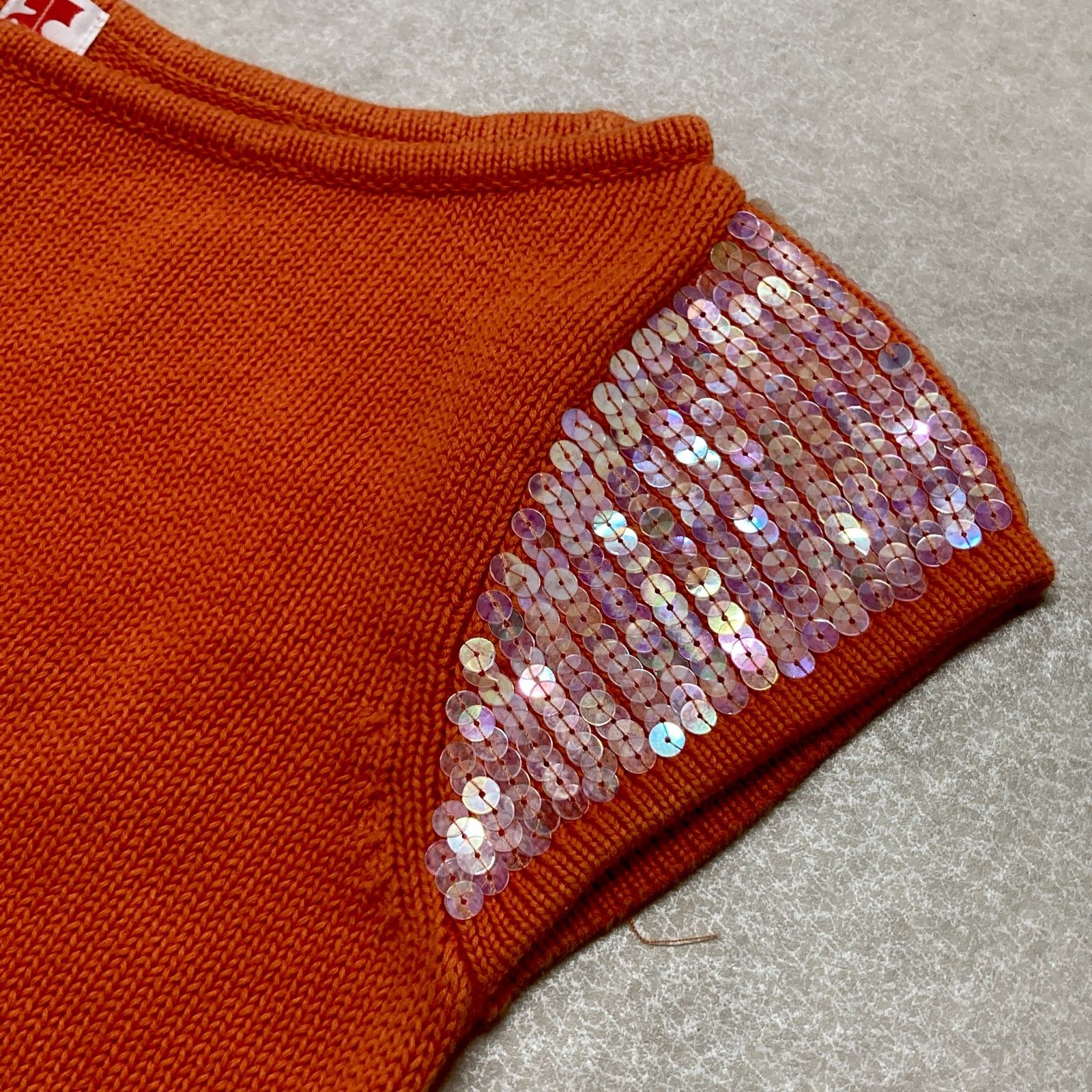 ○ courreges21 クレージュ21 ニット セーター フレンチスリーブ