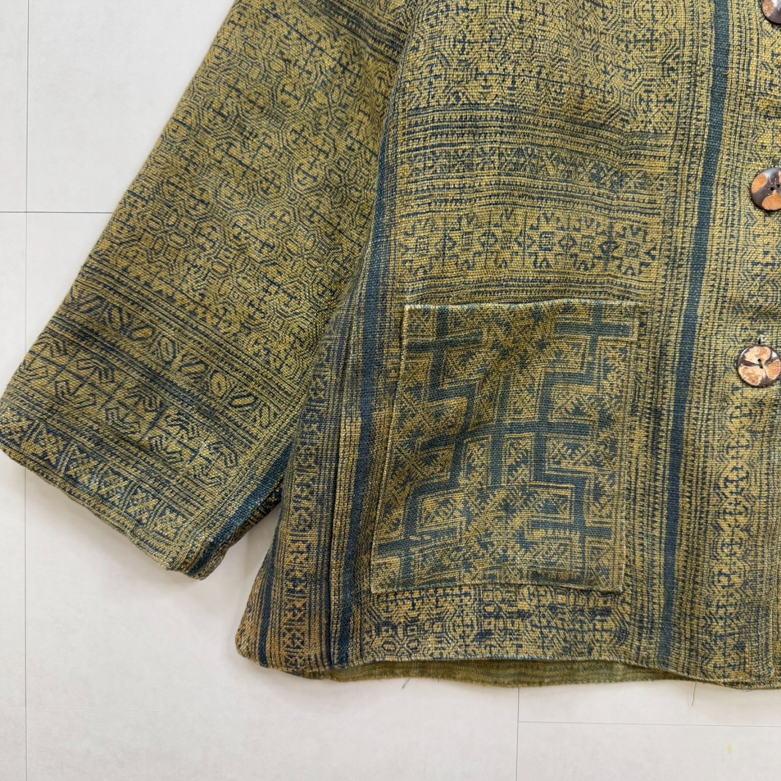 UNKNOWN ジャガード織 ジャケット タイ製 民族柄 エスニック