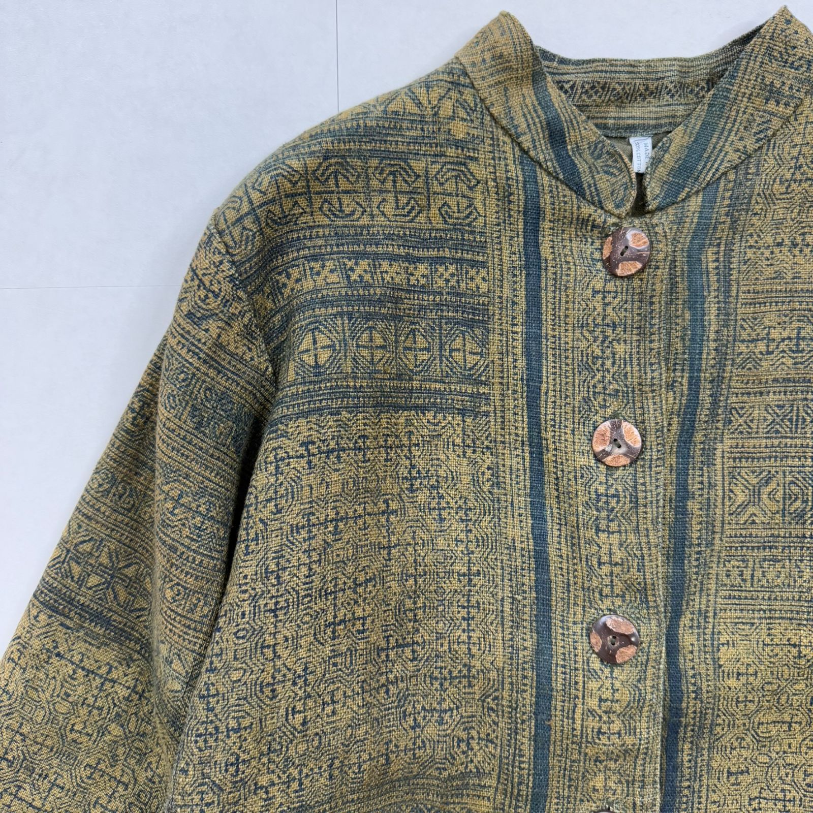 UNKNOWN ジャガード織 ジャケット タイ製 民族柄 エスニック GULLKHAN_COM