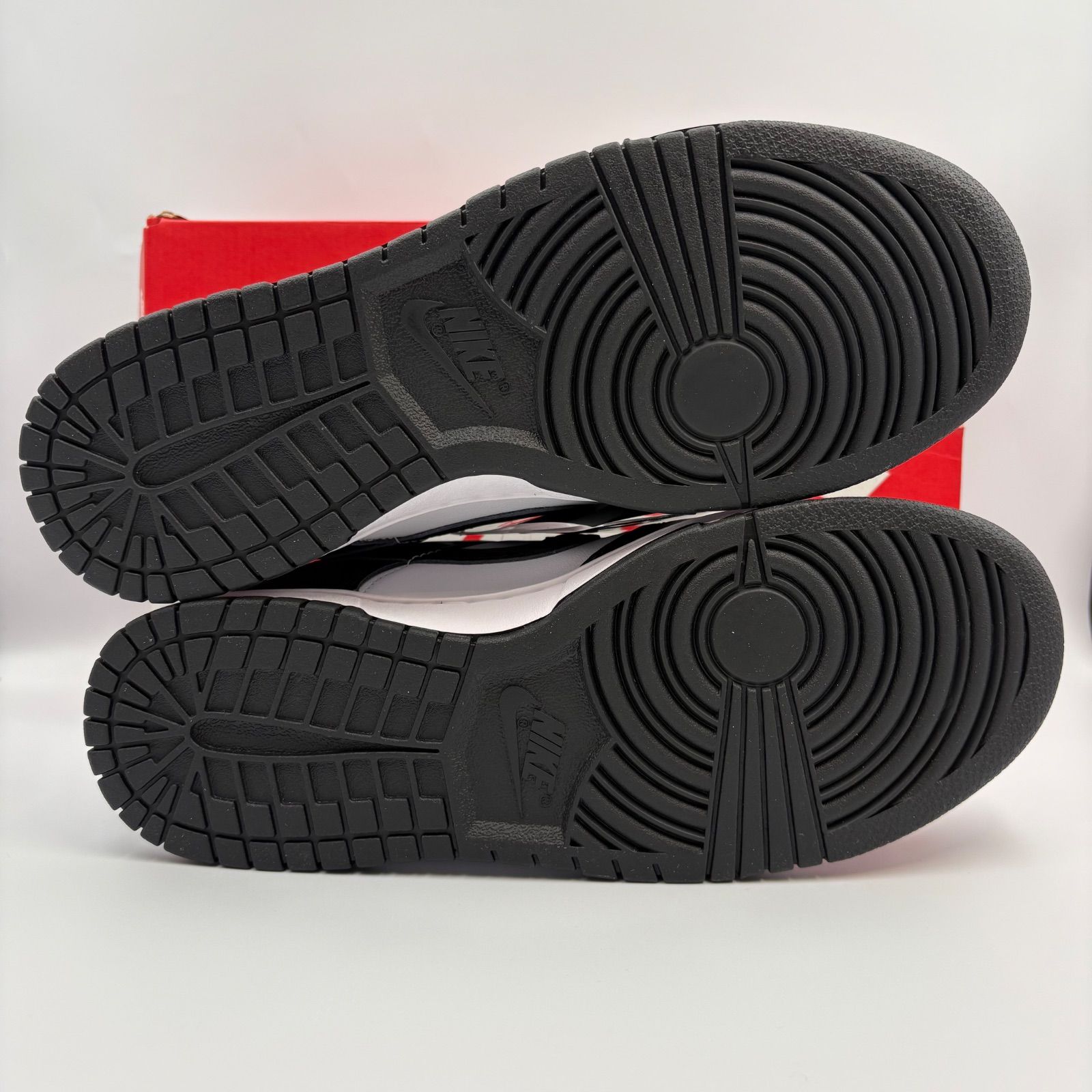 新品 27cm ナイキ ダンク レトロ ハイ パンダ 白 黒 ホワイト ブラック オレンジ NIKE DUNK HI RETRO 箱付き 未使用 正規品 本物