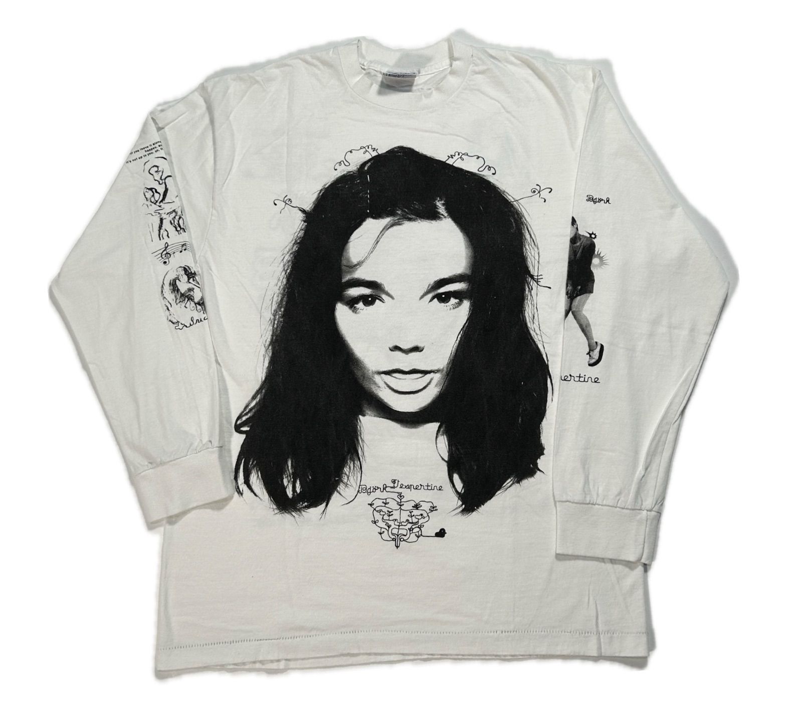 093 Bjork ビョーク ヴェスパタイン 2001 バンドT 長袖Tシャツ L