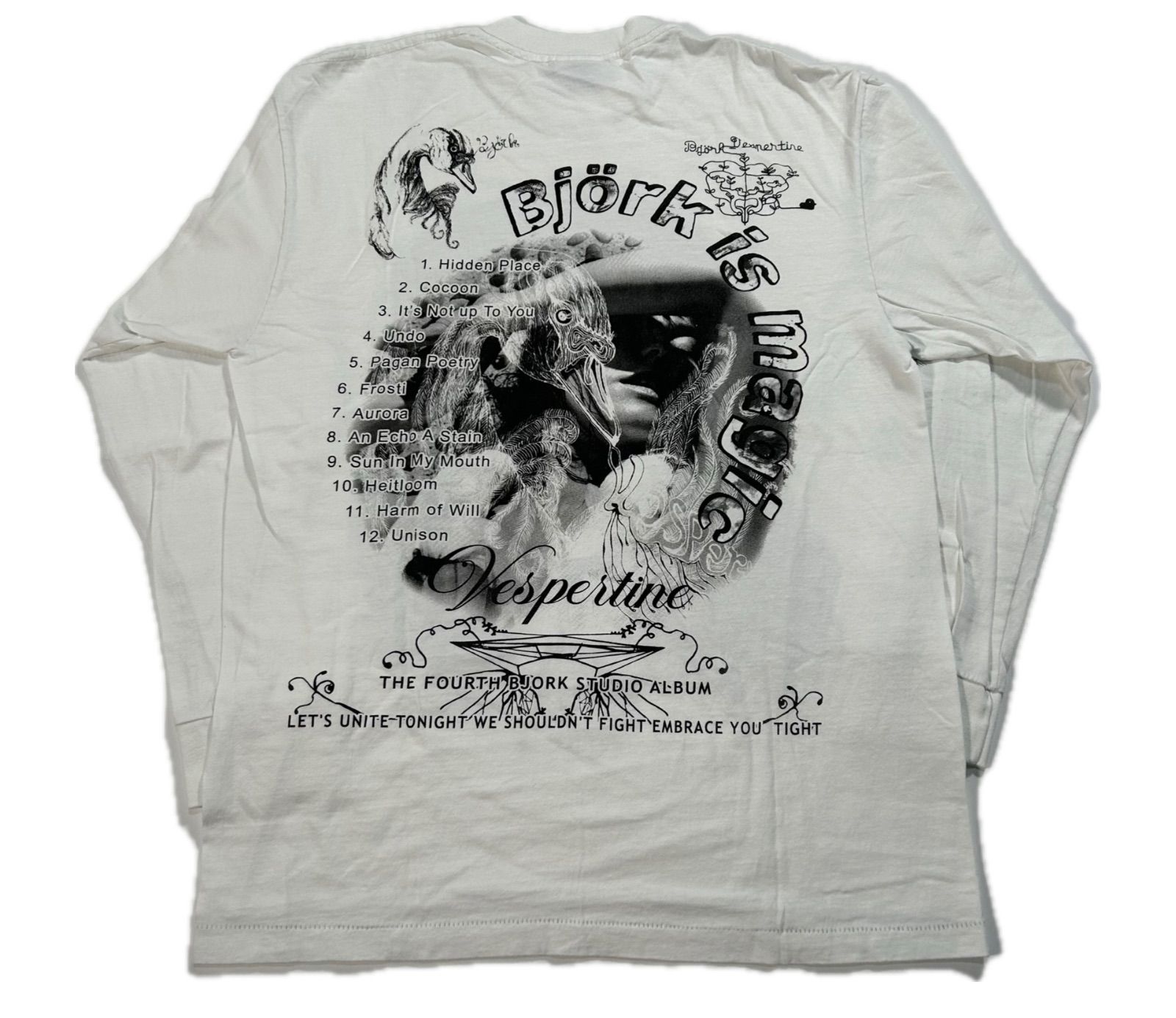 093 Bjork ビョーク ヴェスパタイン 2001 バンドT 長袖Tシャツ L