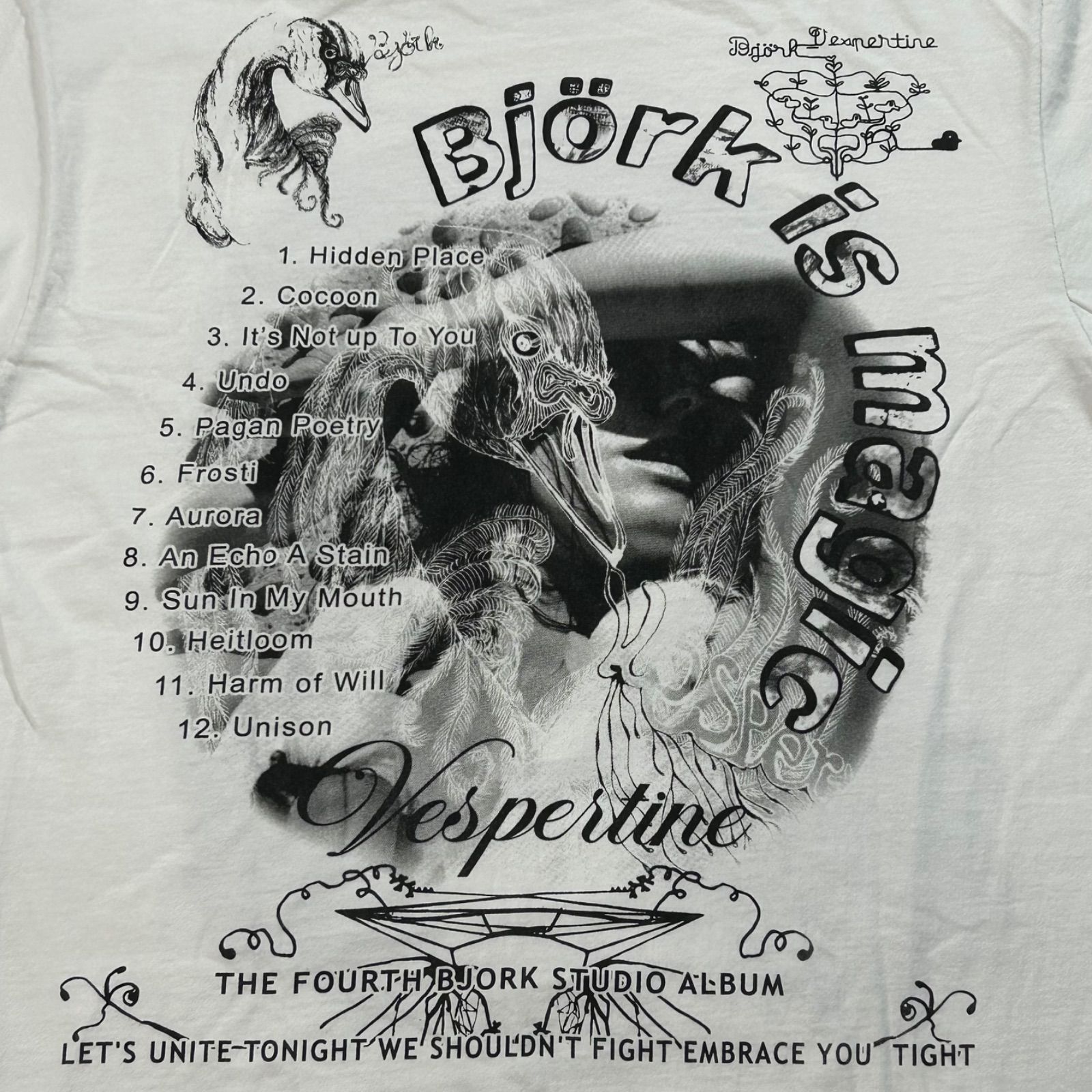 【美品】BJORK ビョーク　ヴェスパタインTシャツ 093 Bjork ビョーク ヴェスパタイン 2001 バンドT 長袖Tシャツ L
