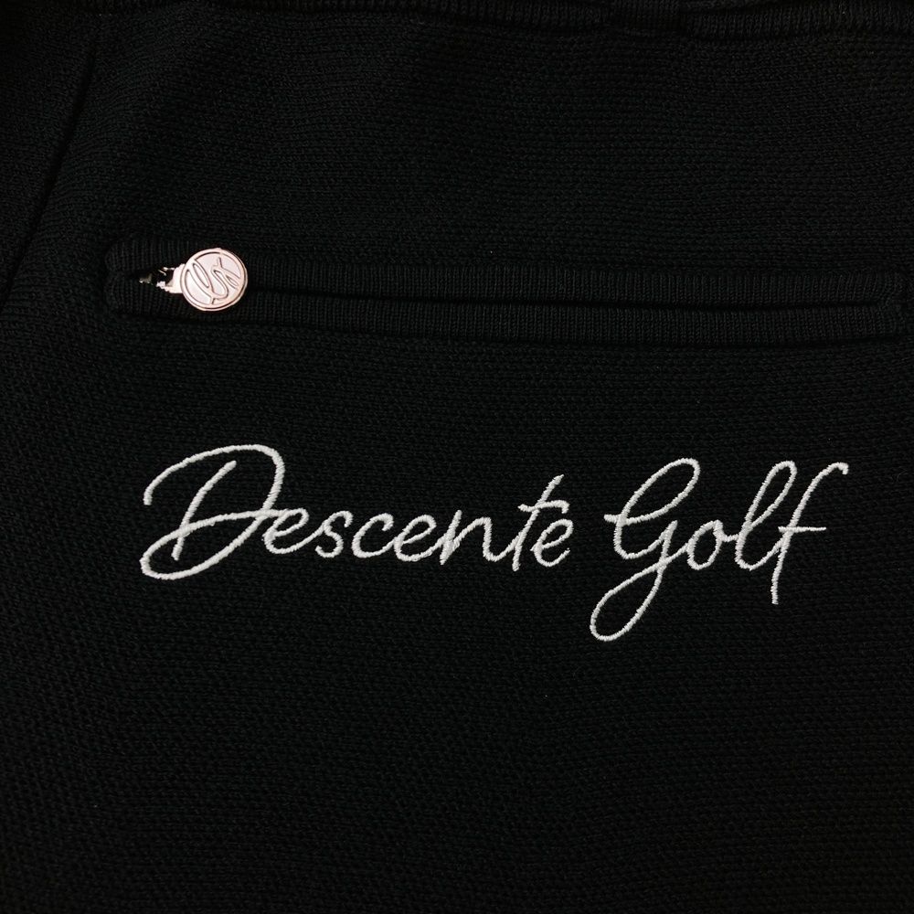 サイズ：M DESCENTE GOLF デサントゴルフ ストーン付き フレア ニット