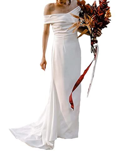 Fiveen ウエディングドレス シンプル スレンダー ノースリーブ 前撮り ドレス ワンピース 結婚式 二次会 披露宴 後撮りコンパクト ナチュラル 白 ロングドレス 春 夏 秋 冬 S