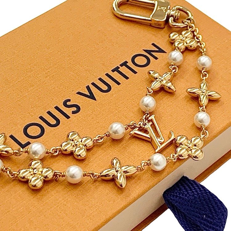 Louis Vuitton チャーム　ルイヴィトン　ブラック ゴールド ヴィトン LOUIS VUITTON チャーム・キーリング(ゴールド×ブラック)