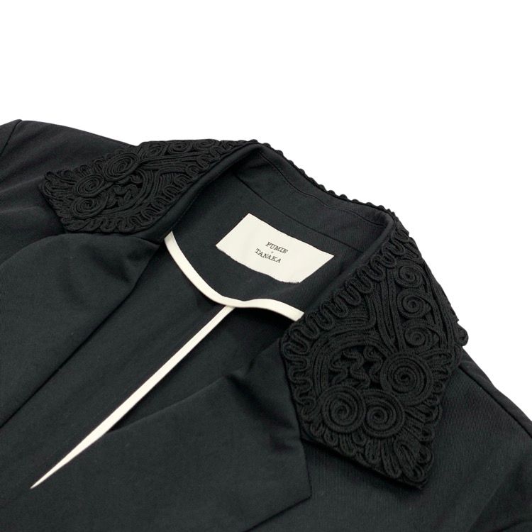 本日限定お値下げ◎FUMIE TANAKA ◎ コード刺繍ジャケット 未使用品 2024SS FUMIE=TANAKA フミエタナカ コード刺繍チェスター