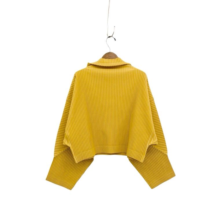 アームホールプリーツカットソー　サイズ3 黄色　オムプリッセイッセイミヤケ 25SS HOMME PLISSE ISSEY MIYAKE オムプリッセイッセイミヤケ メンズ
