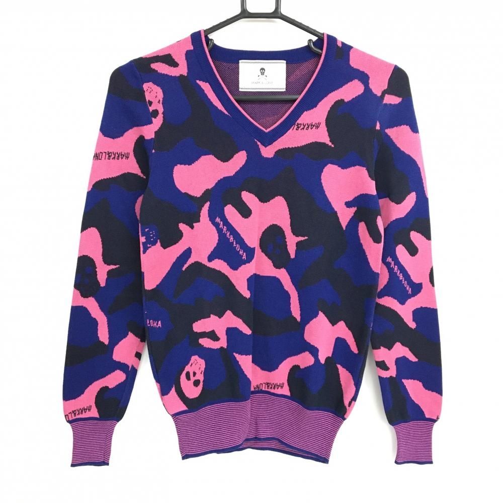 MARK & LONA カモフラージュ Vネックセーター MARK & LONA カモフラージュ Vネックセーター 【公式通販】