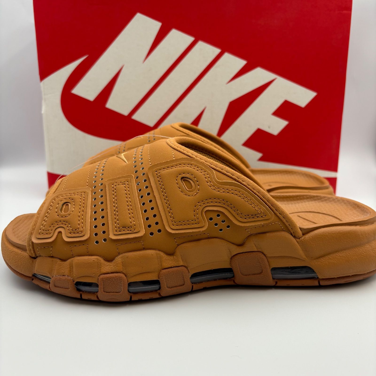 訳アリ 箱潰れあり 27cm Nike Air More Uptempo Slide FZ3113-200 FZ3116-200 ナイキ エアモアアップテンポ スライド フラックス FZ3113-200 FZ3116-200 管理番号39