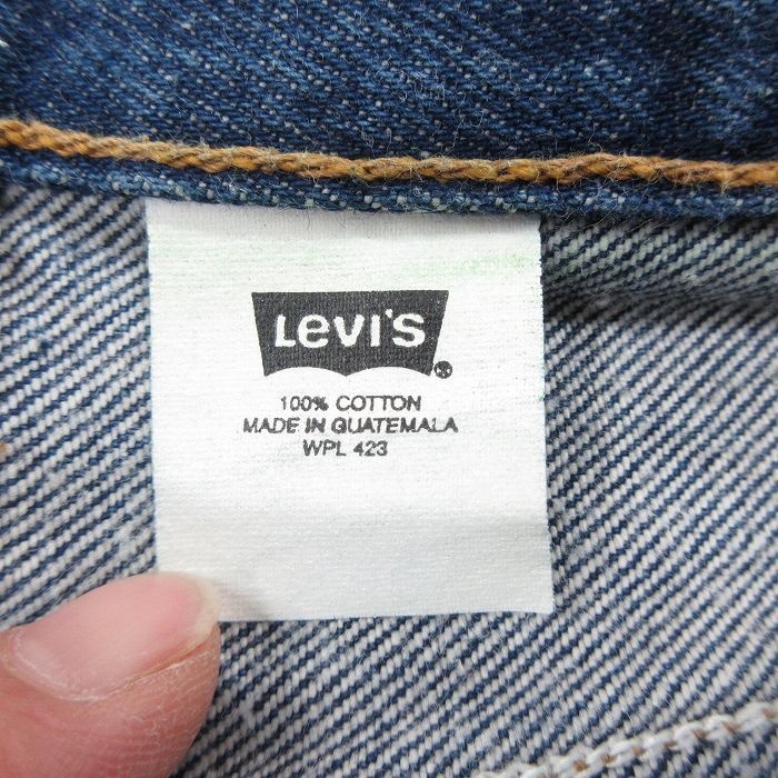 W29/古着 ジーンズ Levis リーバイス 501 メンズ 00s コットン 紺