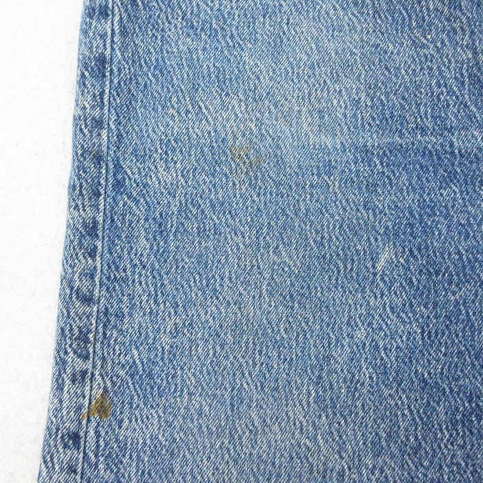 古着 ジーンズ Levis リーバイス 501 メンズ 90年代 90s ケミカルウォッシュ コットン USA製 紺 ネイビー デニム spe W35 中古 中古 古着 W35/古着 ジーンズ Levis リーバイス 501 メンズ 90s ケミカル