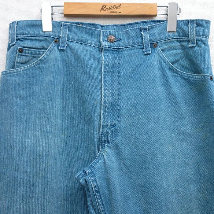 W34/古着 ジーンズ リーバイス Levis 550 メンズ 90年代 90s テーパード コットン USA製 薄紺 ネイビー デニム 25oct30 中古 ボトムス ジーパン Gパン ロング パンツ W34/古着 ジーンズ リーバイス Levis 550 メンズ 90s テーパード