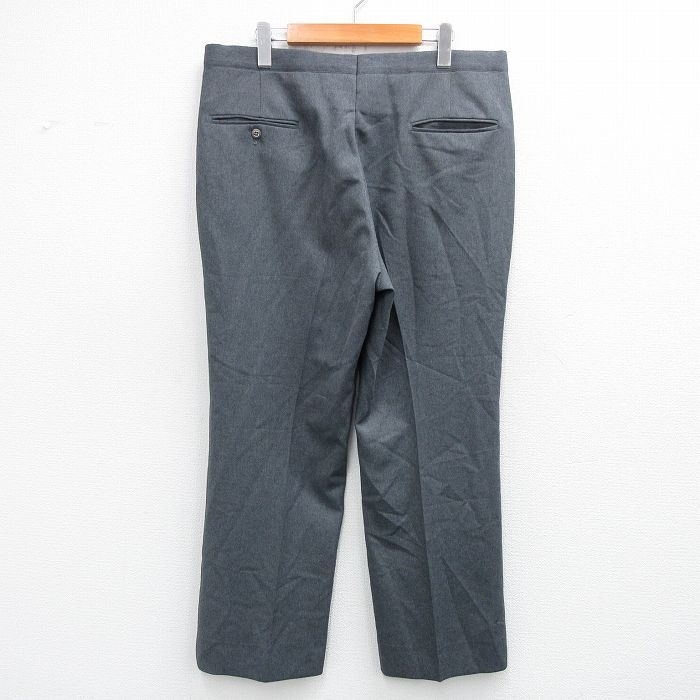 W34/古着 スラックス パンツ メンズ 80s タロン グレー 25oct30 中古