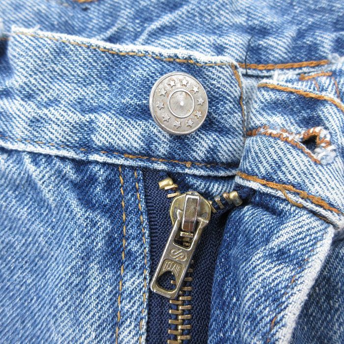 W32/古着 ゲス GUESS ペインター パンツ メンズ 90s コットン 紺