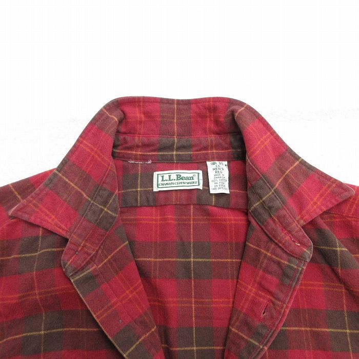 バッグ L.L.BEAN Leather Tote Bag (Large) XL/古着 エルエルビーン LLBEAN 長袖 フランネル シャツ メンズ 00s
