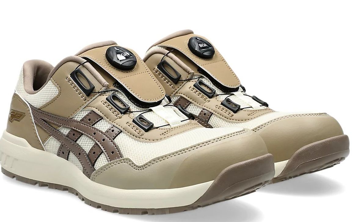 アシックス 安全靴 CP209 BOA LC CREAM/TAUPE GREY 26.0cm 26.5cm 28cm