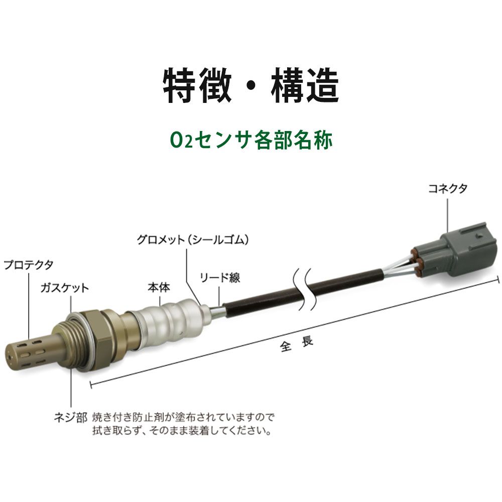 NTK O2センサー ピクシス スペース L575A L585A 新品 純正同等品 NTK(NGK) O2センサー ピクシスエポック LA300A⁄LA310A KF OZA751-EE39