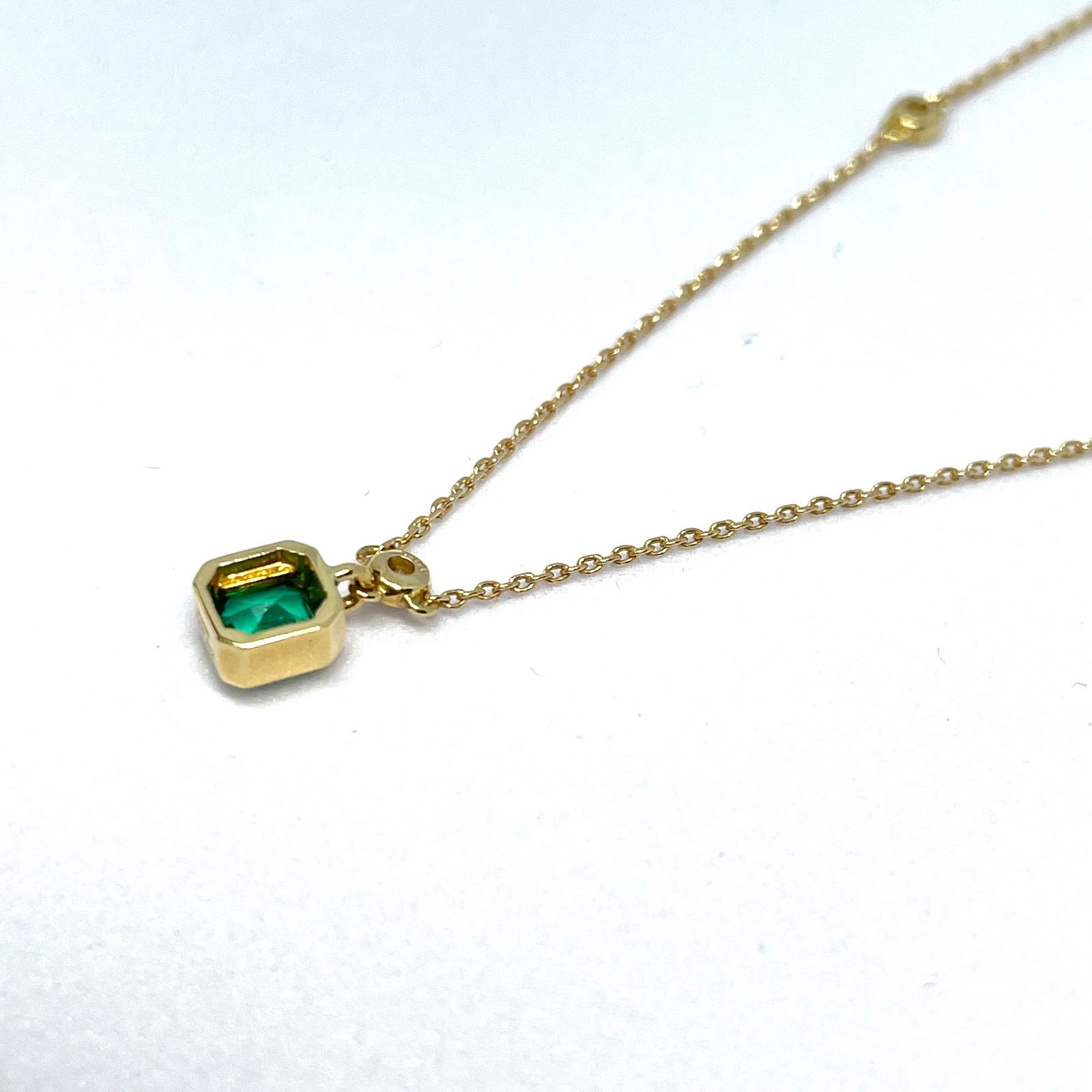 MILAMOREクラシック エメラルド ダイヤネックレス ミラモア K18YG 