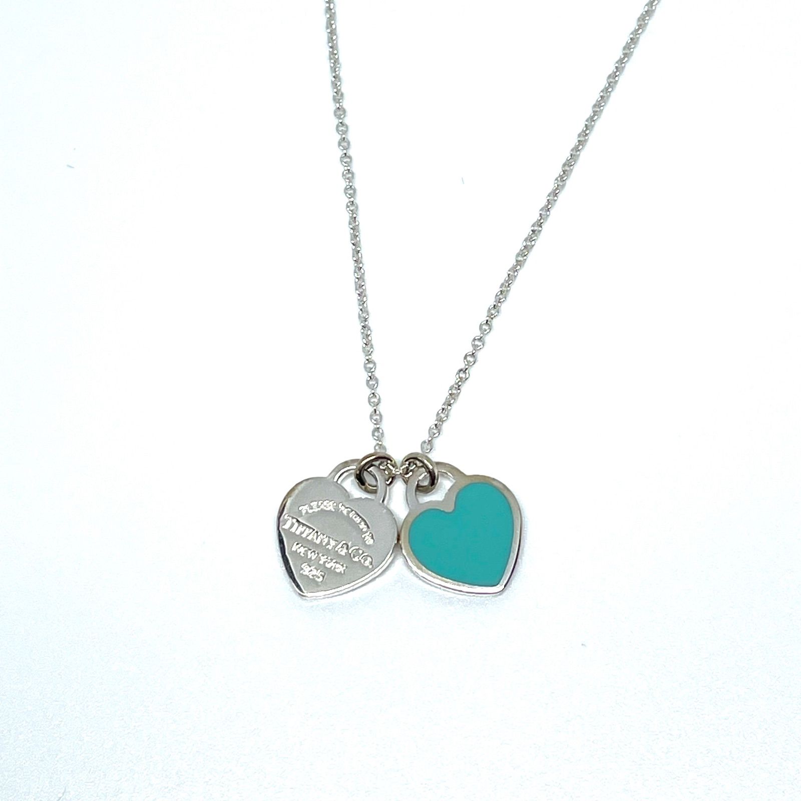TIFFANY&Co. シルバー リターントゥ ダブルハートタグペンダント 