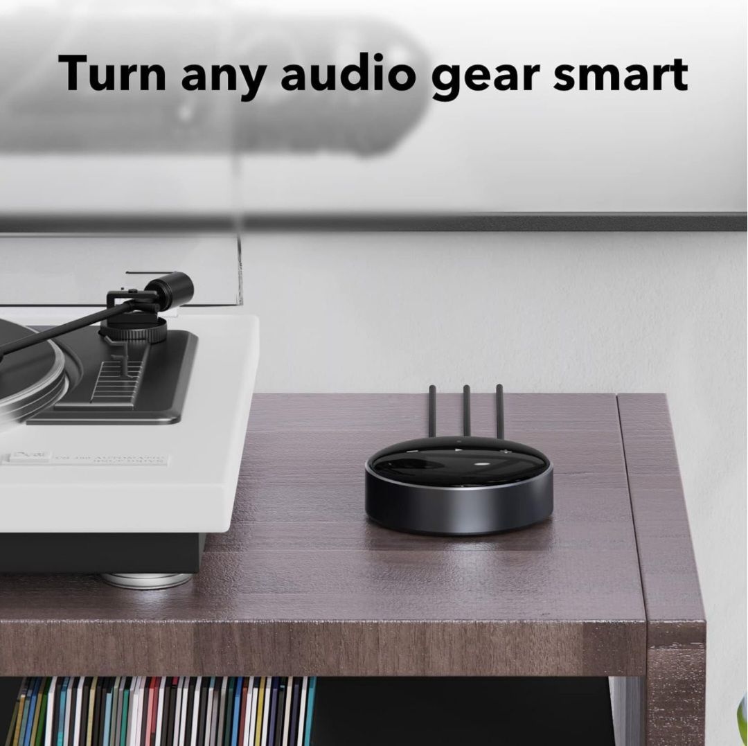 WiiM Mini AirPlay 2 ワイヤレスオーディオストリーマー マルチルームステレオ プリアンプ AlexaおよびSiri音声アシスタント対応 Amazon Music Tidalなどからハイレゾオーディオをストリーミング