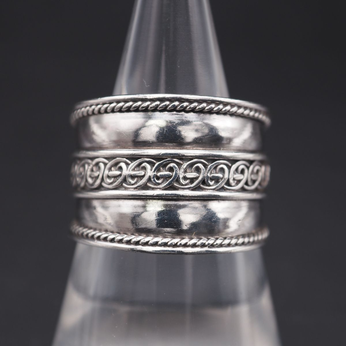 ヴィンテージ silver製 細め印台デザイン シルバーリングL417 H497 ヴィンテージ リング デザイン シルバー 指輪 17-18号 - メルカリ