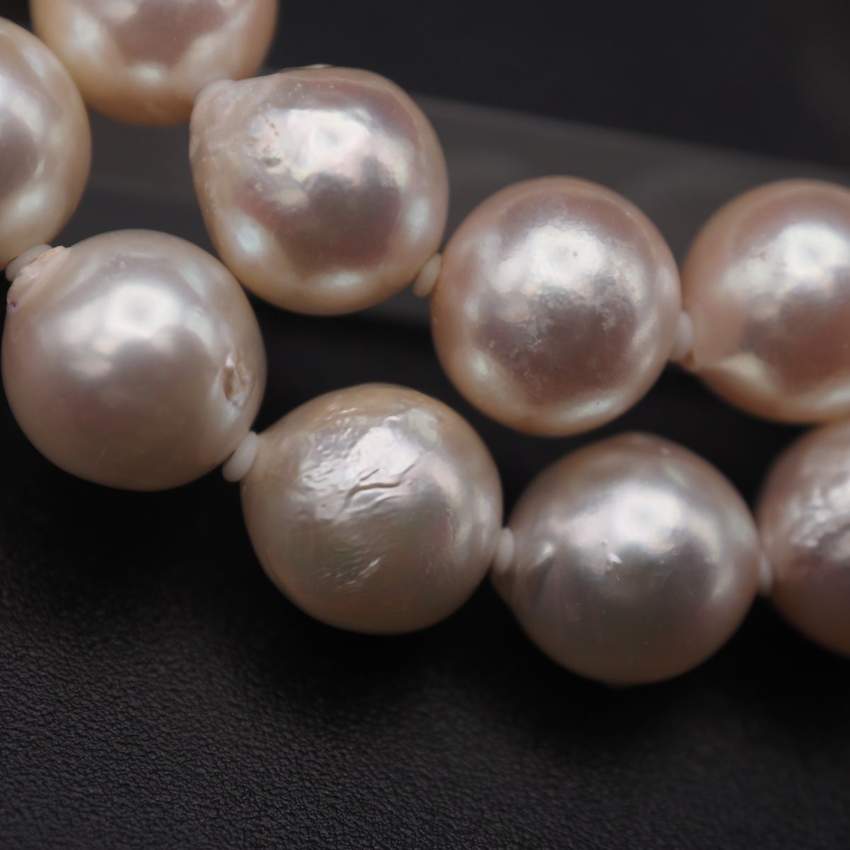 H230 本真珠 8.6mm珠 パール SILVER刻印 ネックレス デザイン