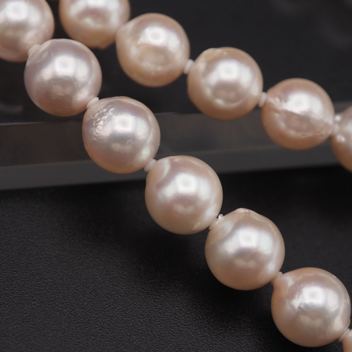 H230 本真珠 8.6mm珠 パール SILVER刻印 ネックレス デザイン