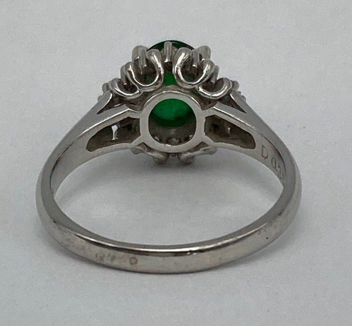 Pt900 ヒスイ(翡翠) ダイヤ0.36ct リング 17号 中古 D4 - メルカリ