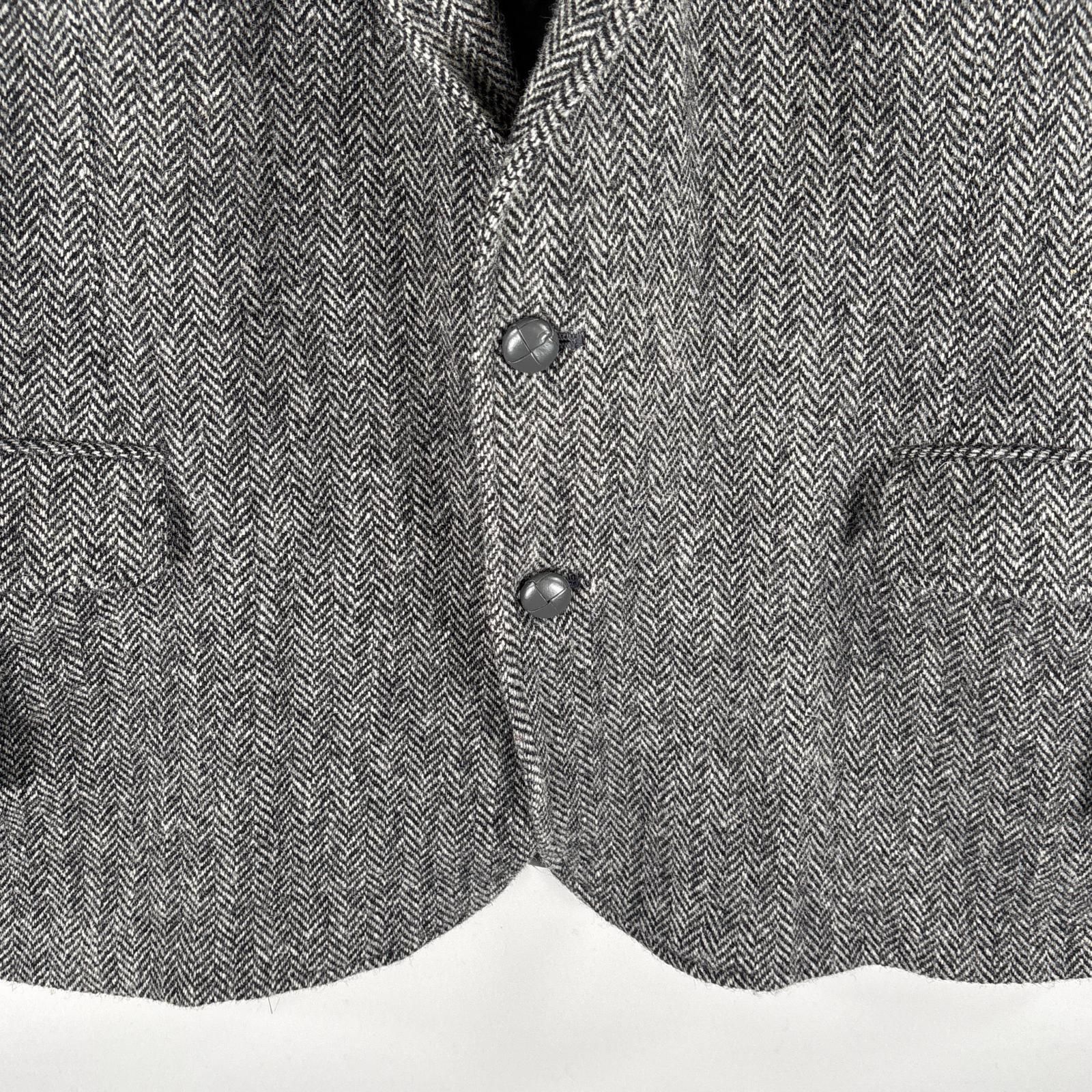 ハリスツイード テーラードジャケット ヘリンボーン new&lingwood ハリスツイード テーラードジャケット XL ヘリンボーン 総柄 ブラウン