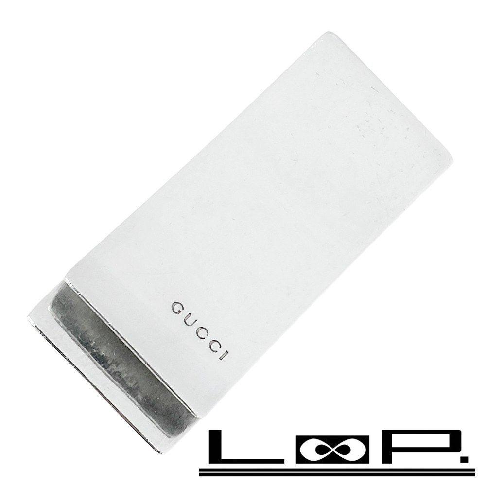 グッチ マネークリップ 札ばさみ ペーパークリップ ロゴ メタル SV925 27.8g 458101 11