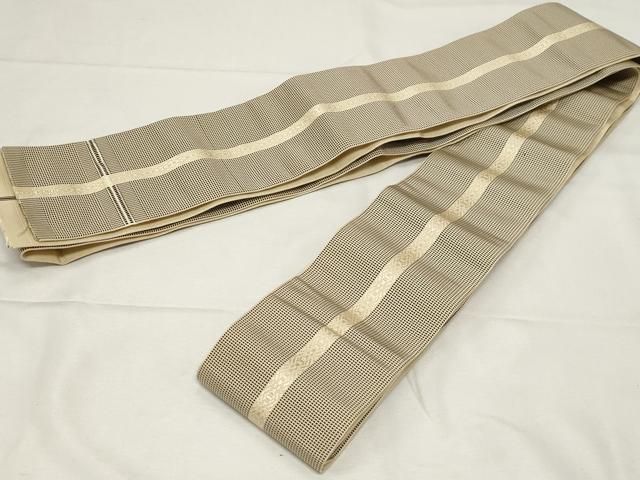 平和屋着物 男性 本場筑前博多織 角帯 ヤスラ献上 西村織物謹製 証紙付き 紙 き 正絹 dy